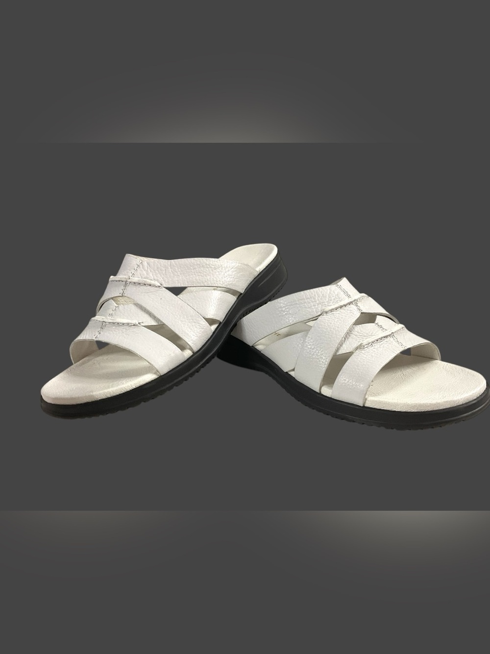 Easy Spirit Intimes Women’s White Slide Sandals Size 8.5M
